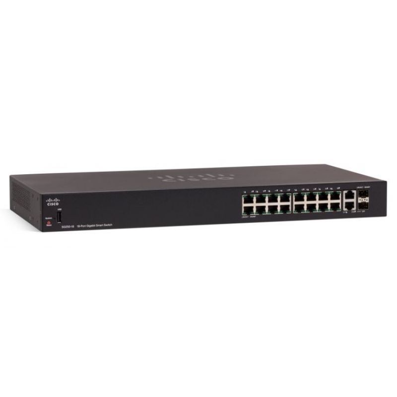 Коммутатор Cisco SB SG250-18-K9-EU
